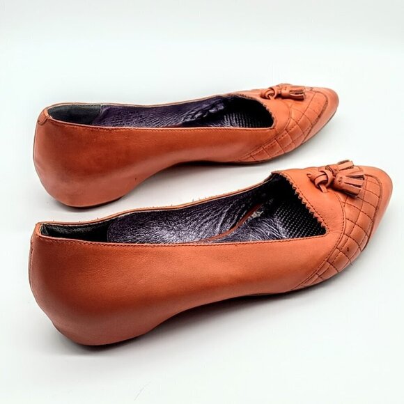 Anthropologie Pilcro and the Letterpress Leather Flats with Tassels - Picture 4 of 7